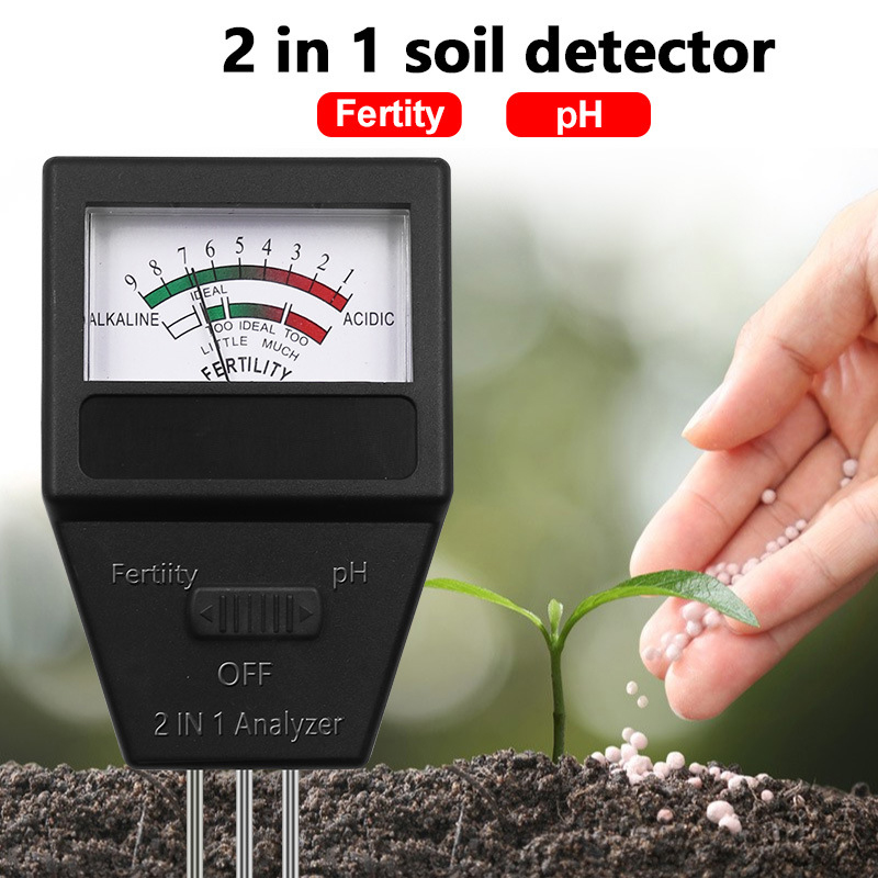 Ph Meter Digital Water Tester - 2 in 1 Bodem PH Vruchtbaarheid