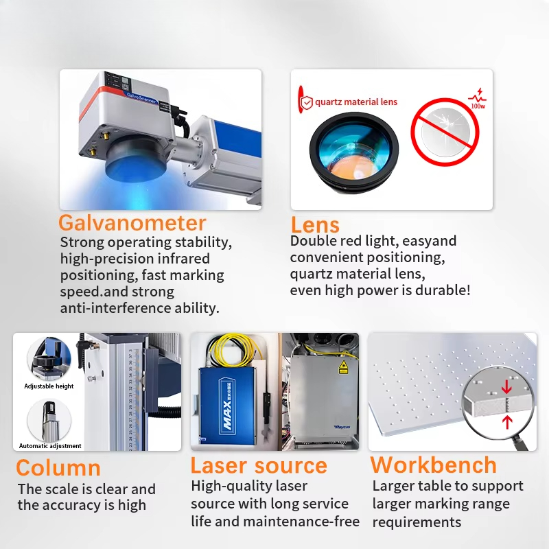 JUNFEI Jpt Raycus Galvo CO2 UV - Fiber Laser Marking Machine 30W recensie en prijs