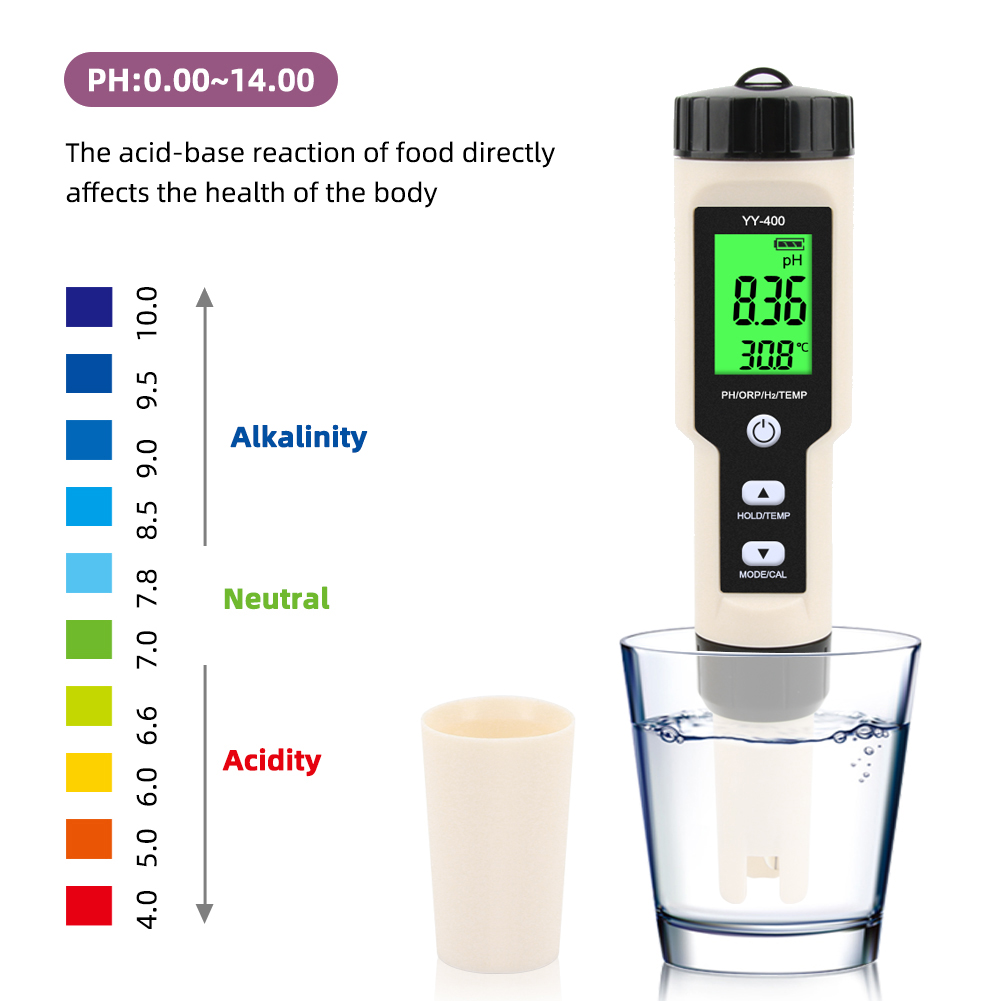4 In 1 YY-400 Ph/Orp/H2 & Tem  - Ph Meter Digital Water Tester recensie en prijs
